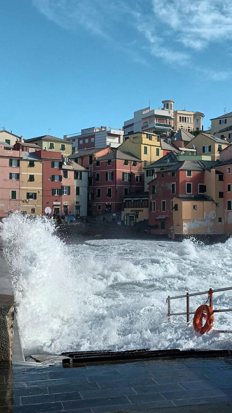 Le Grazie Sopra I Tetti Lägenhet Genua Exteriör bild