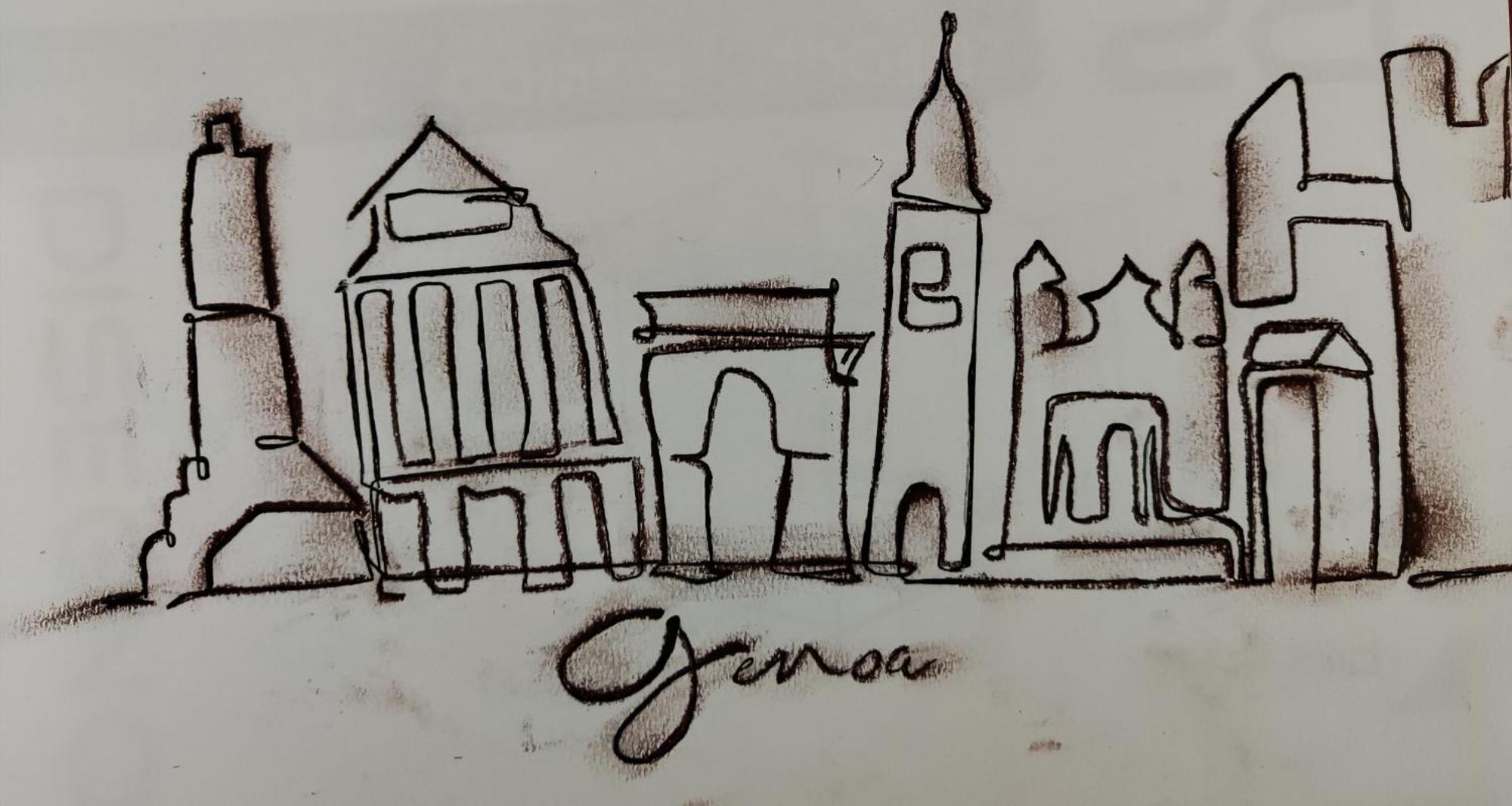 Le Grazie Sopra I Tetti Lägenhet Genua Exteriör bild